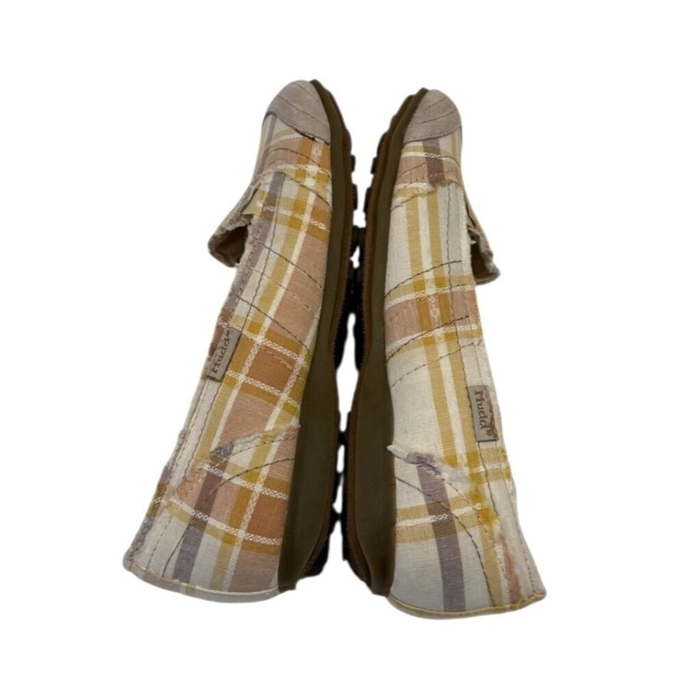 Mudd Women's Preform Plaid Flat Natural Size 10 NIB - Picture 5 of 9